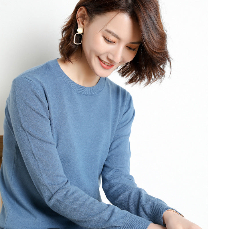 Women Sweater O-neck Autumn Winter Basic Pullover Warm Casual Pulls Jumpers Korean Fashion Spring Knitwear Bottoming Shirt 2025