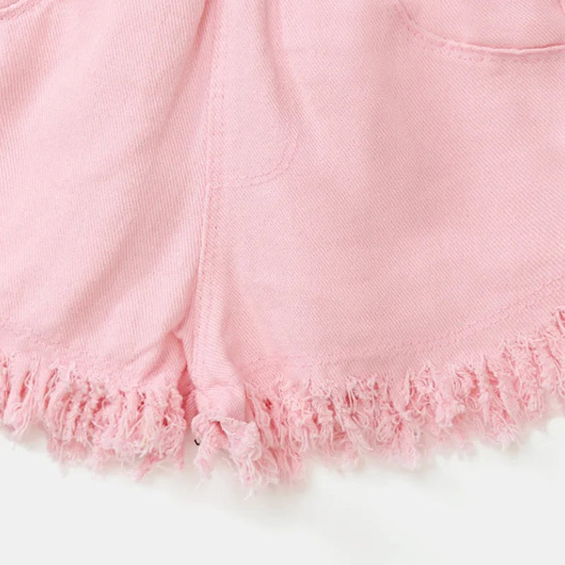 IENENS, ropa vaquera de verano para niñas y niños, pantalones cortos, pantalones vaqueros, ropa para niños y niñas, pantalón corto informal, pantalones infantiles