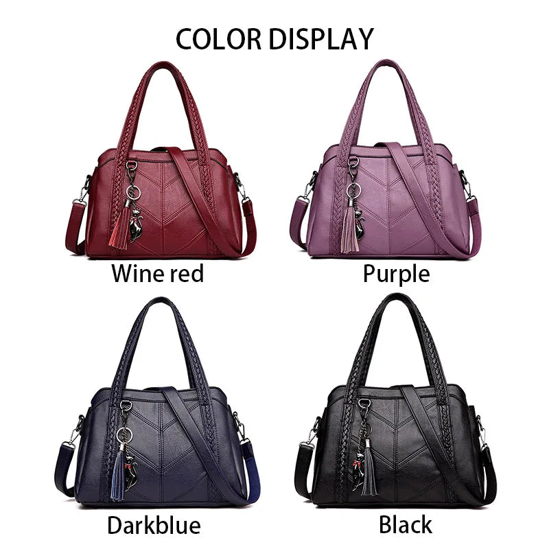 Women Luxury Handbags For Women PU Leather Bag High Quality Female Shoulder Bags Famous Designer Crossbody Bag Sac A Main