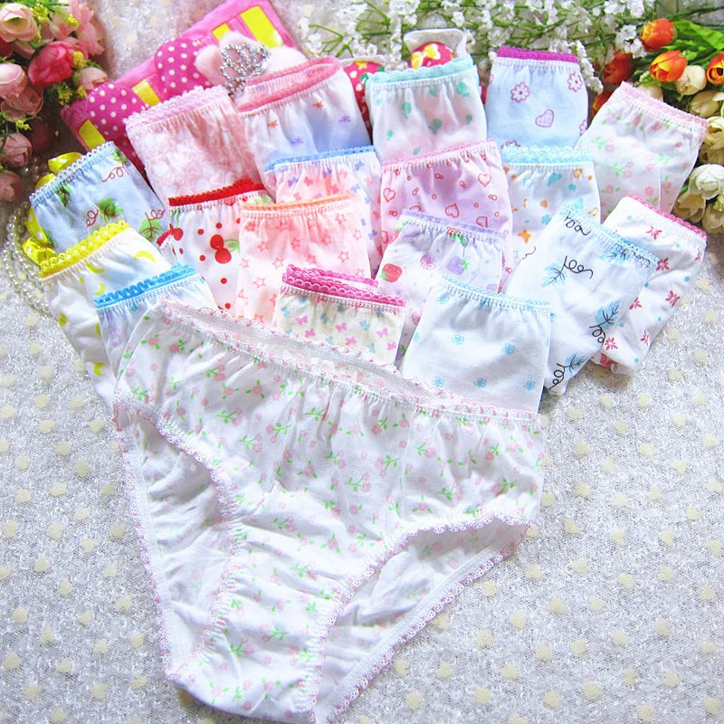 Character mix Infantil Girls Panties 12pc/bag Baby 100%Cotton Children Underwear Kids Girl Briefs 0-12year pants students