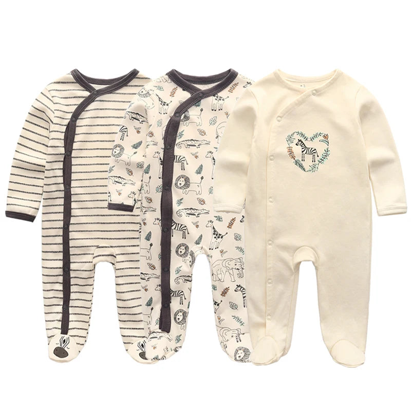 Newborn Baby winter clothes 2/3pcs baby boys girls rompers long Sleeve clothing roupas infantis menino Overalls Costumes