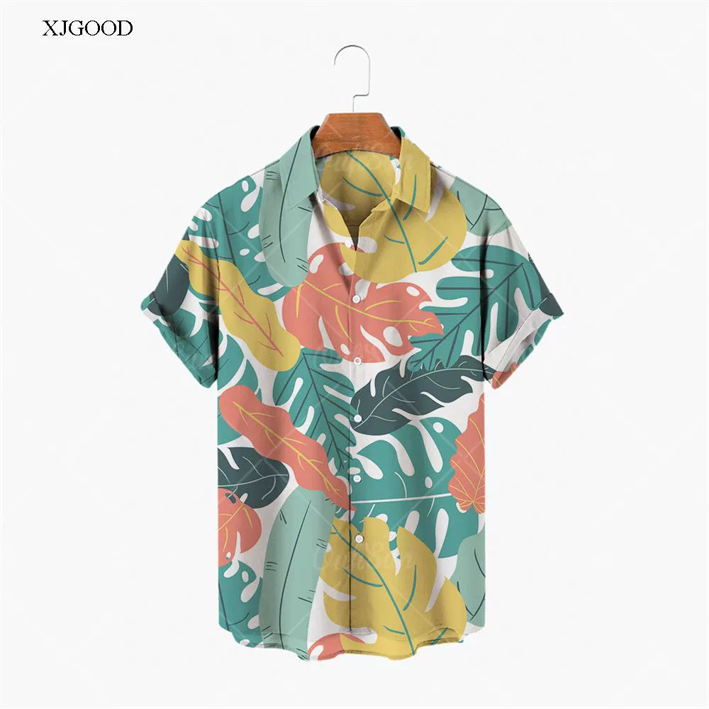 Casual Short-Sleeved Printed Shirt