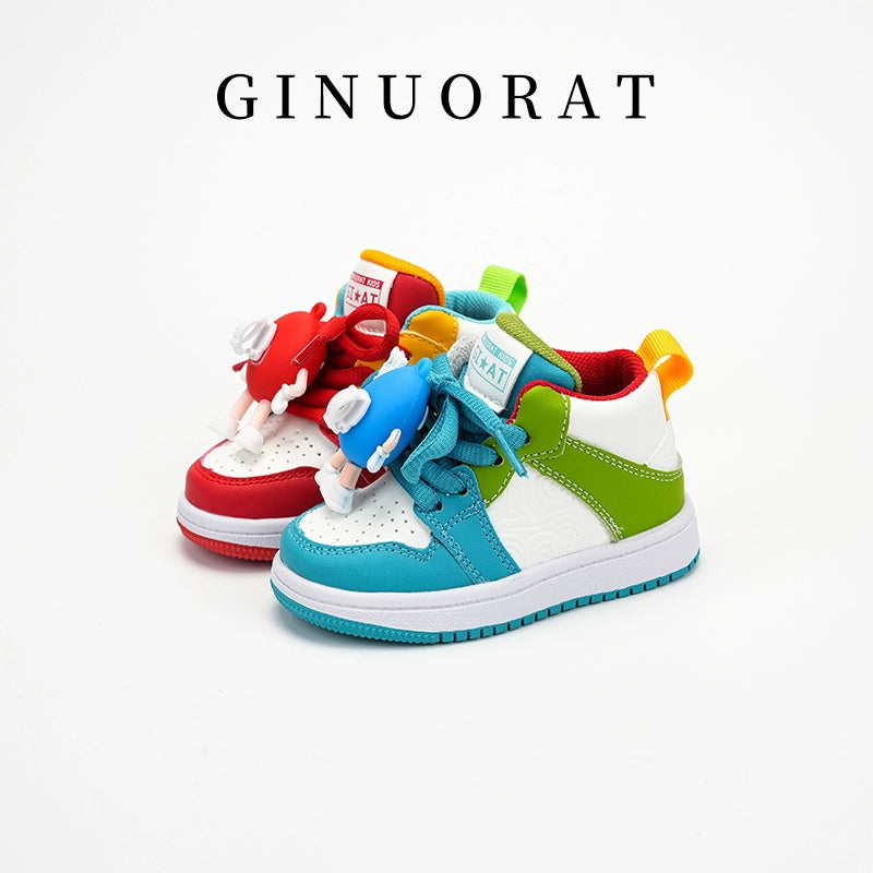 Gihourat Children's High-Top Soft Sole Sneakers