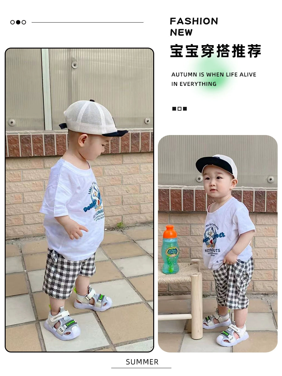 Summer Baby Boy Sandals Baby Soft Sole Toddler Shoes One-Year-Old Girl Little Kids' Shoes Boys Children Breathable Shoes Sports