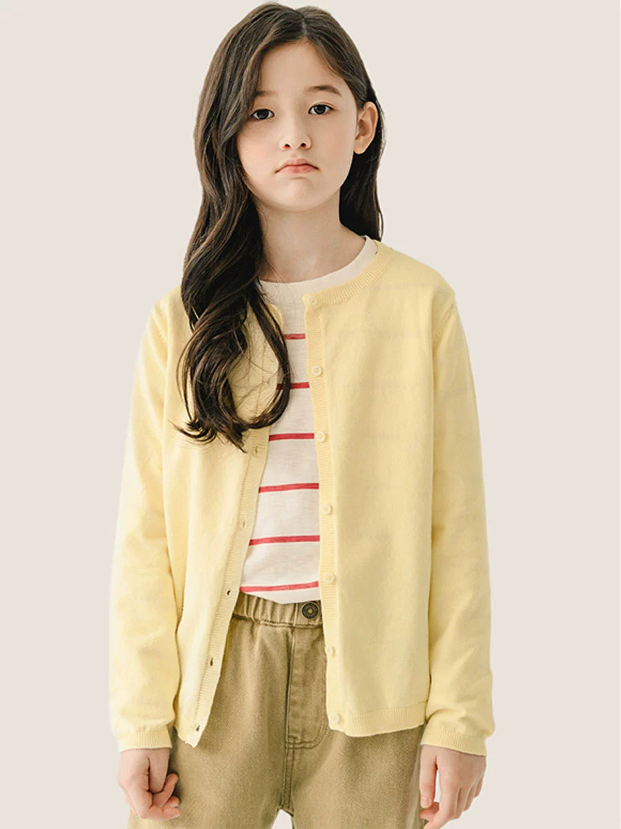 Thin Spring and Autumn All-Match Children's Girl Knitted Sweater