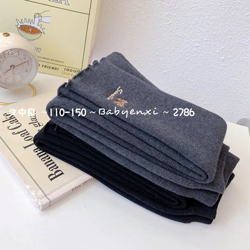 Enxi Baby Medium and Large Cashmere Bone-Free Stitching One-Piece Trousers