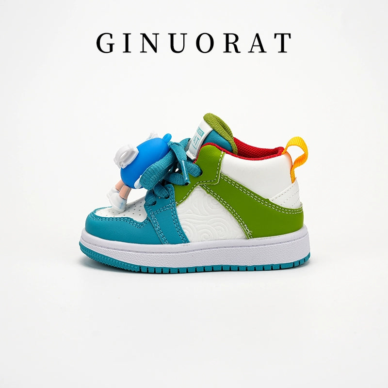 Gihourat Children's High-Top Soft Sole Sneakers