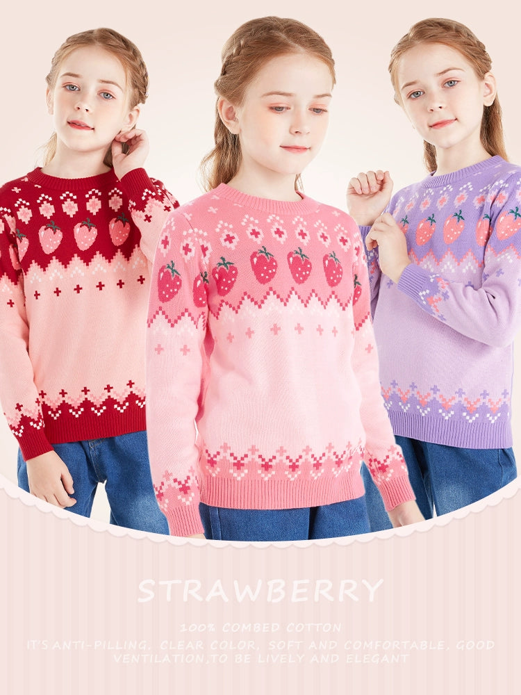 Children's Stylish Autumn and Winter Cotton Base Sweater