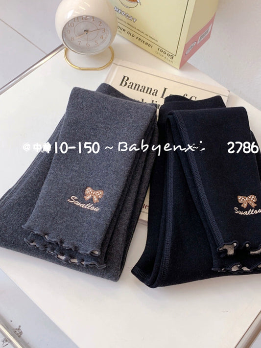 Enxi Baby Medium and Large Cashmere Bone-Free Stitching One-Piece Trousers