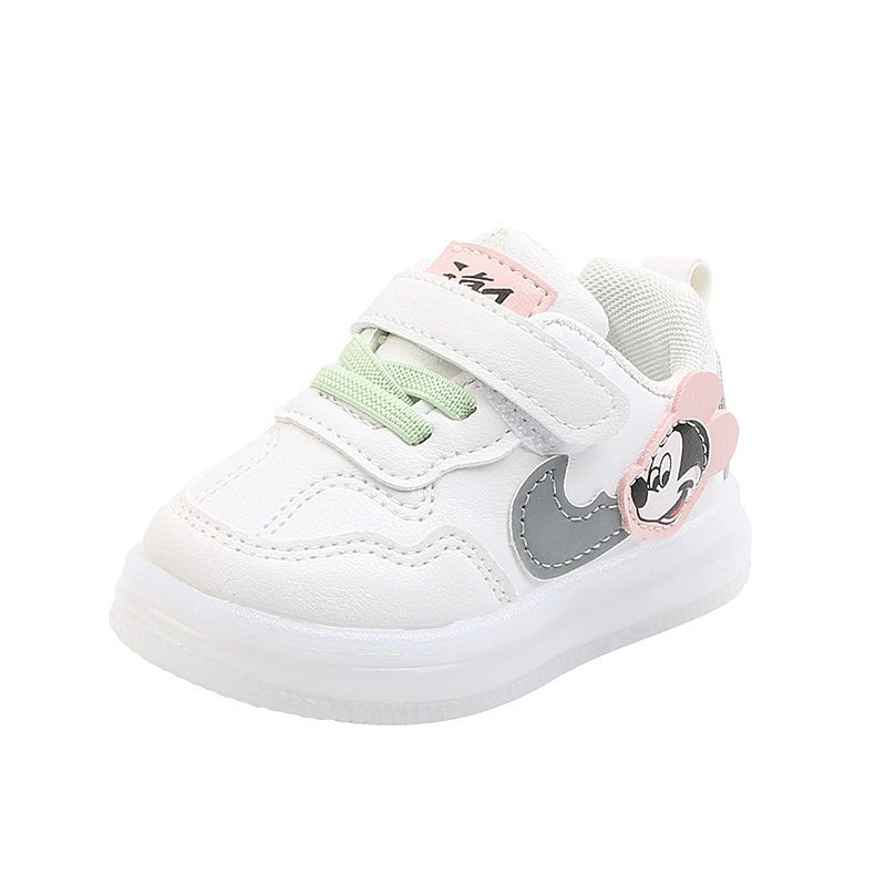 Flashing Light Cartoon Spring and Autumn Boys and Girls Baby Toddler Shoes