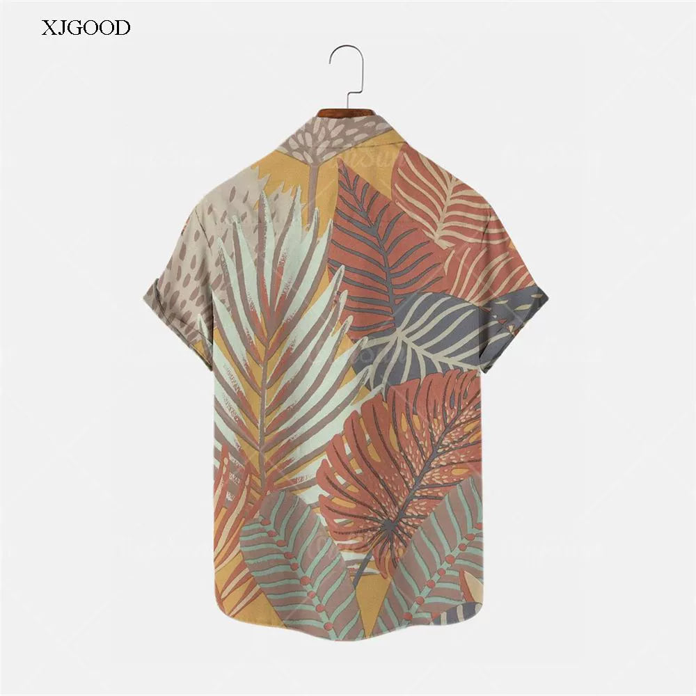 Casual Short-Sleeved Printed Shirt