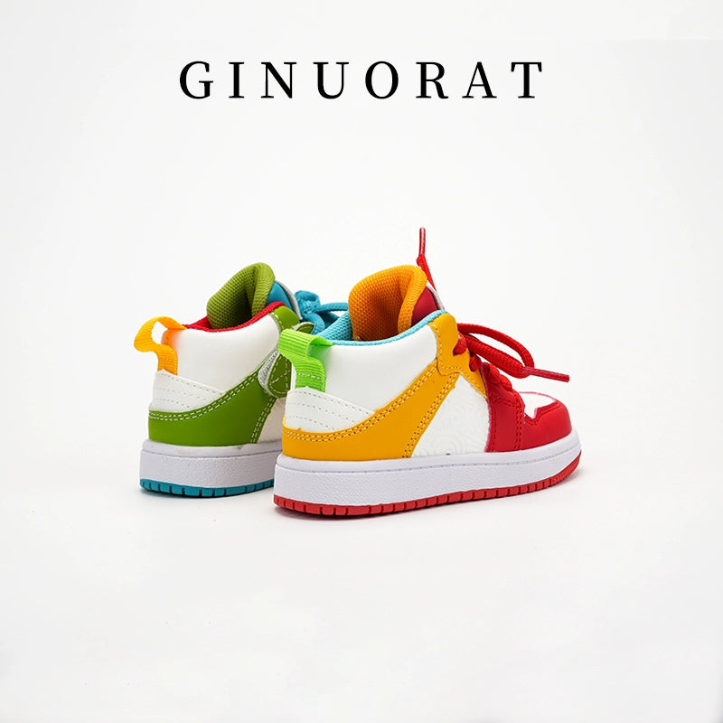 Gihourat Children's High-Top Soft Sole Sneakers
