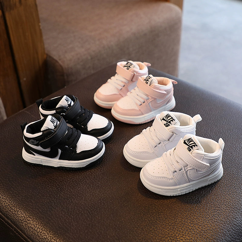 Mid-Top Children's Sneaker Boys 'And Girls' Sneakers 2023 New Arrival Spring and Autumn Baby White Shoes Baby Shoes Toddler Shoes