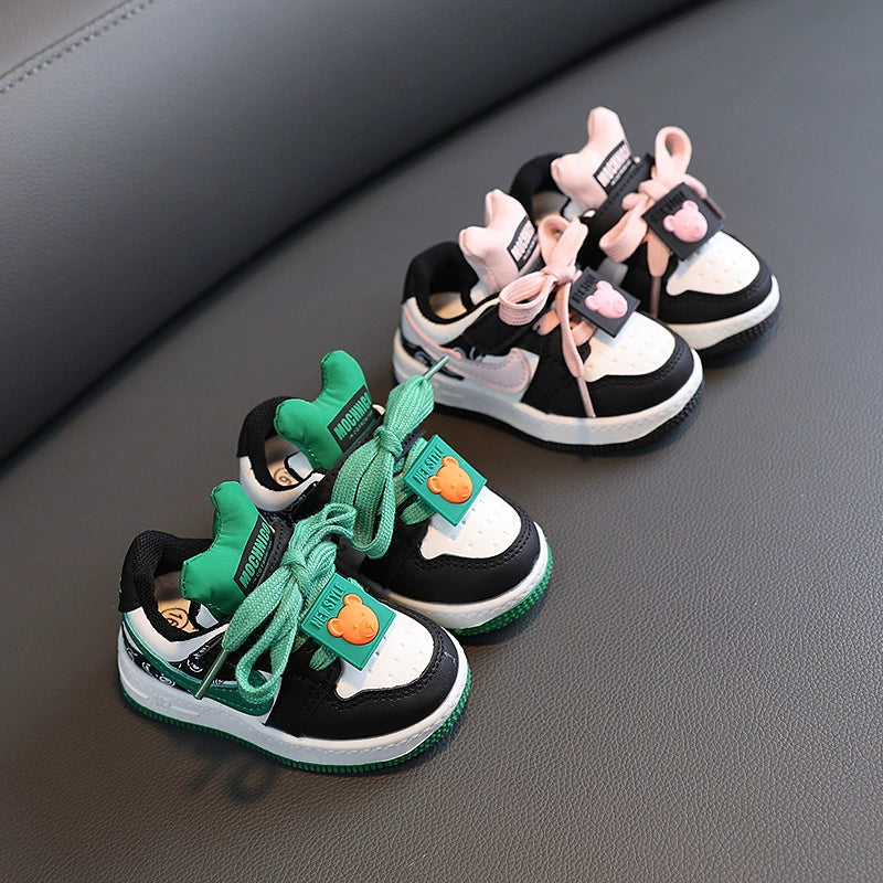 Bebé niñas primavera niños deportes suela suave zapatos para niños pequeños
