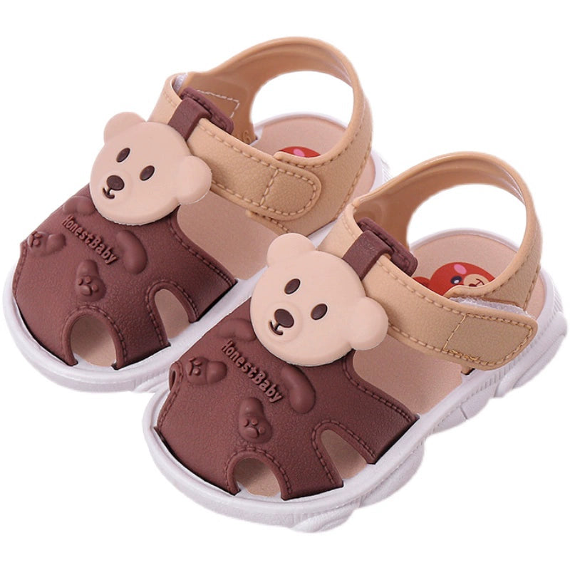 Children's Sandals Summer Boys' Open Toe Toddler Shoes Soft Bottom Non Slip Plastic Baby Girl Baby 1-3 Years Old
