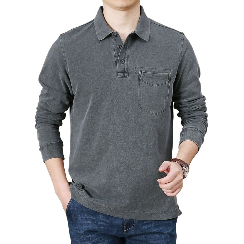 Fashion Thick Pocket Business Casual T-shirt