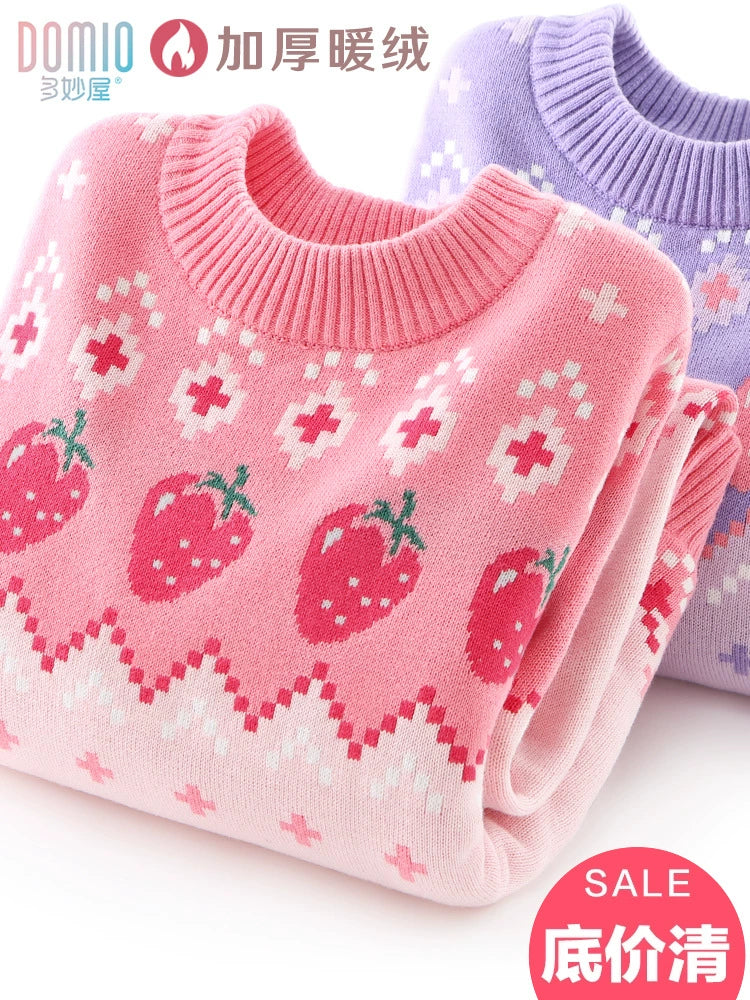 Children's Stylish Autumn and Winter Cotton Base Sweater