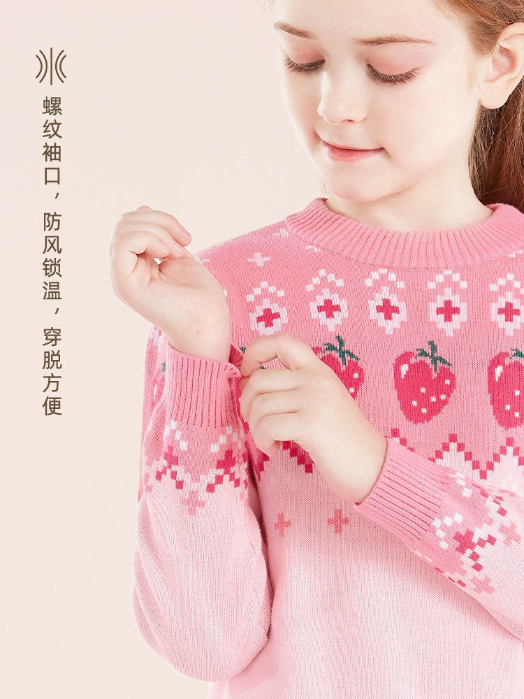 Children's Stylish Autumn and Winter Cotton Base Sweater