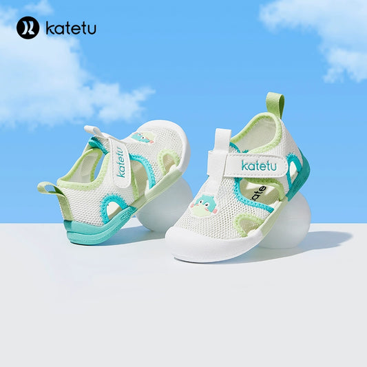 Crtartu-zapatos para niños pequeños, sandalias transpirables antideslizantes de malla, novedad de verano 2023