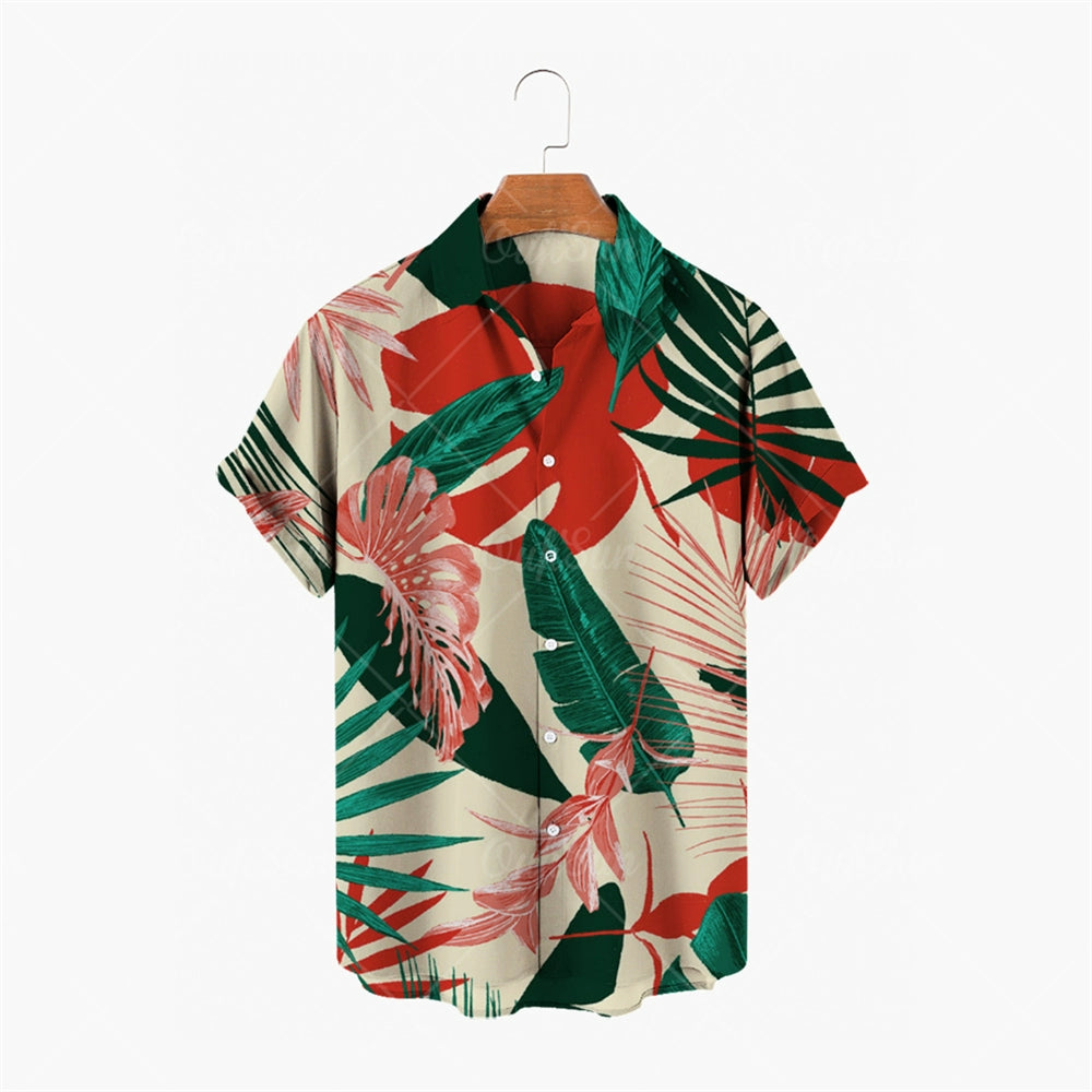 Casual Short-Sleeved Printed Shirt