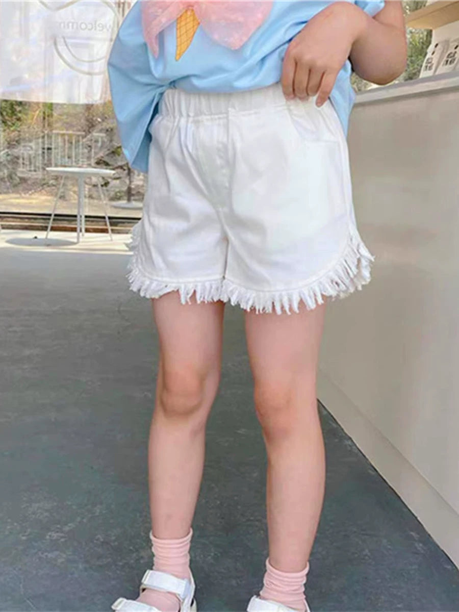 Children's Clothing Summer Thin K-style Denim Outer Shorts