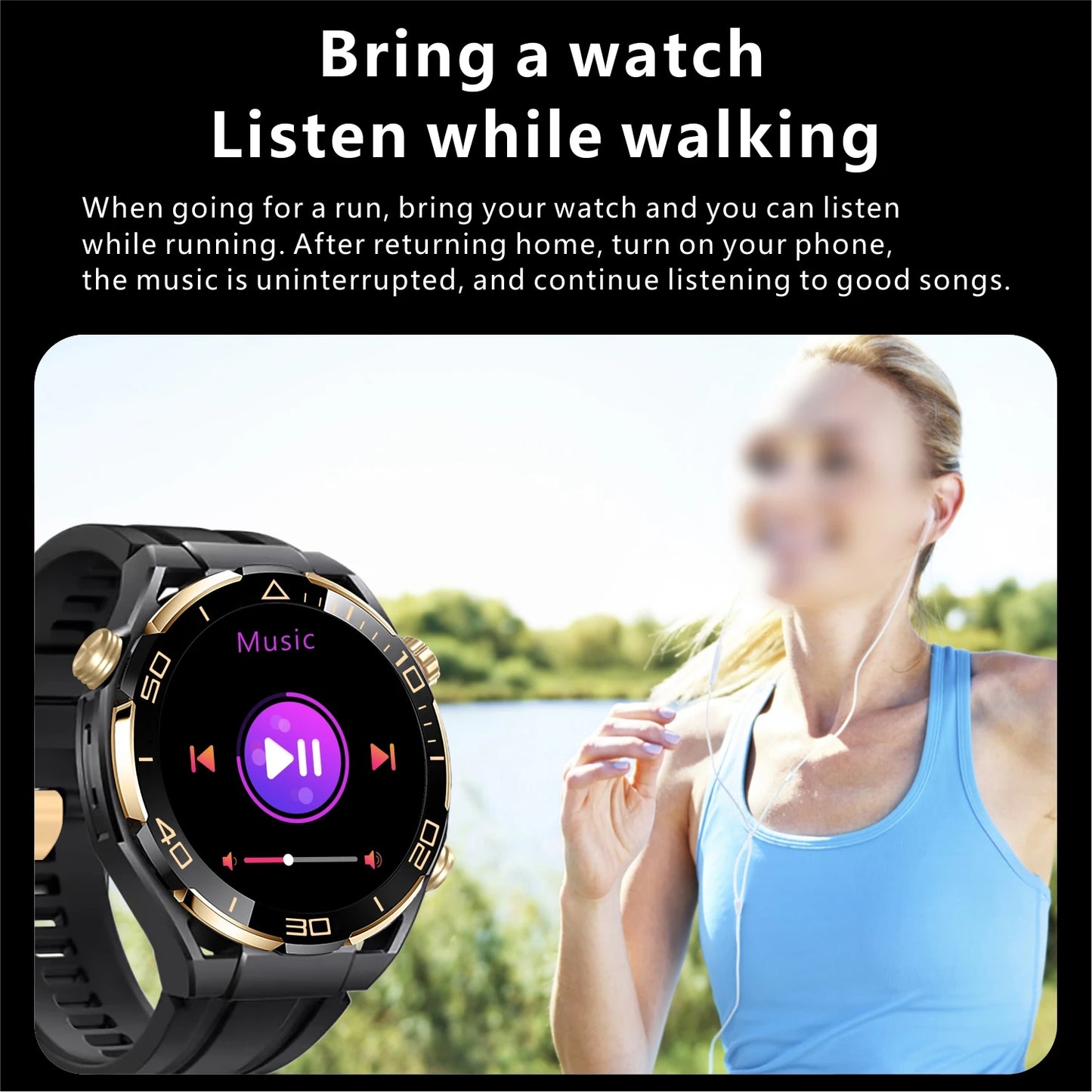 2024 For Huawei Xiaomi Men's Smartwatch Bluetooth Call 1.62" 480*480 AMOLED HD Screen 4GB ROM NFC Waterproof Women's Smartwatch