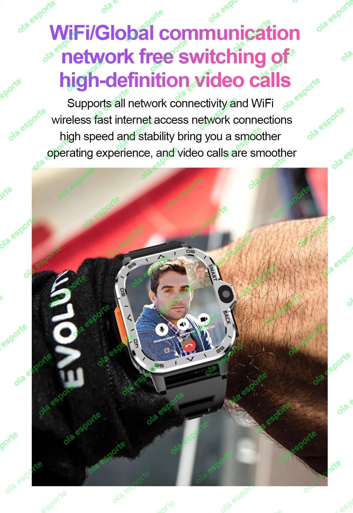 2024 Smartwatch With HD Camera Man Woman 2G 4G Sim Card 64GB 16GB RAM NFC GPS WiFi Waterproof Telephone Smart Watch Pk DW88 DW89