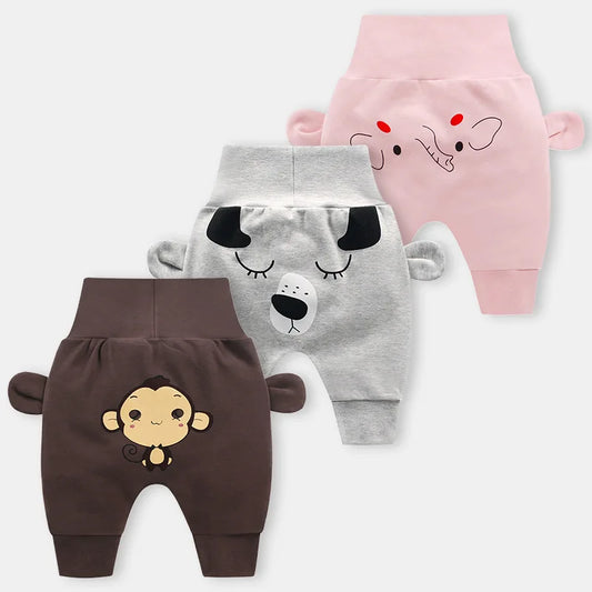 Baby Cute Pants Boys Girl Cartoon High Waist Children Toddler Spring Autumn Newborn Infant Trousers Cheap Stuff KF116