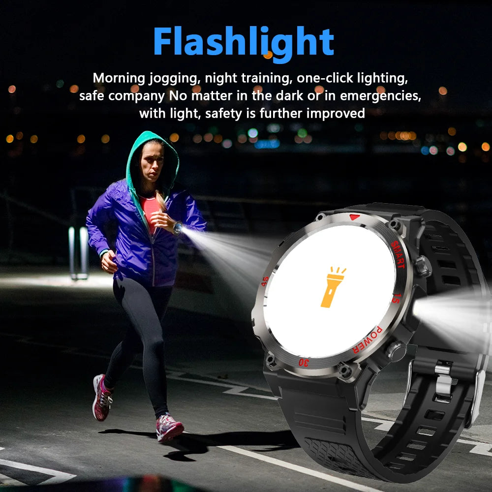 Smart Watch Men Women 1.52" Always-On Display Step Counter Magnetic Charging Bluetooth Call Fitness Tracker Multisport Modes