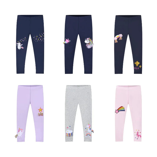 Little maven 2023, mallas encantadoras para niñas, pantalones suaves y cómodos de algodón para niñas, ropa informal para niños, primavera y otoño