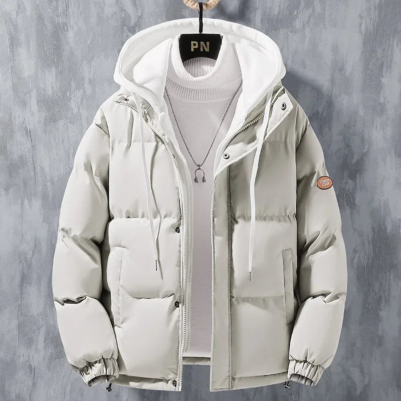 Male Coat Windbreaker Jackets For Men Fashion Parkas Autumn Winter Overcoat Men's Casual Jacket Keep Warm Windproof Hombre New