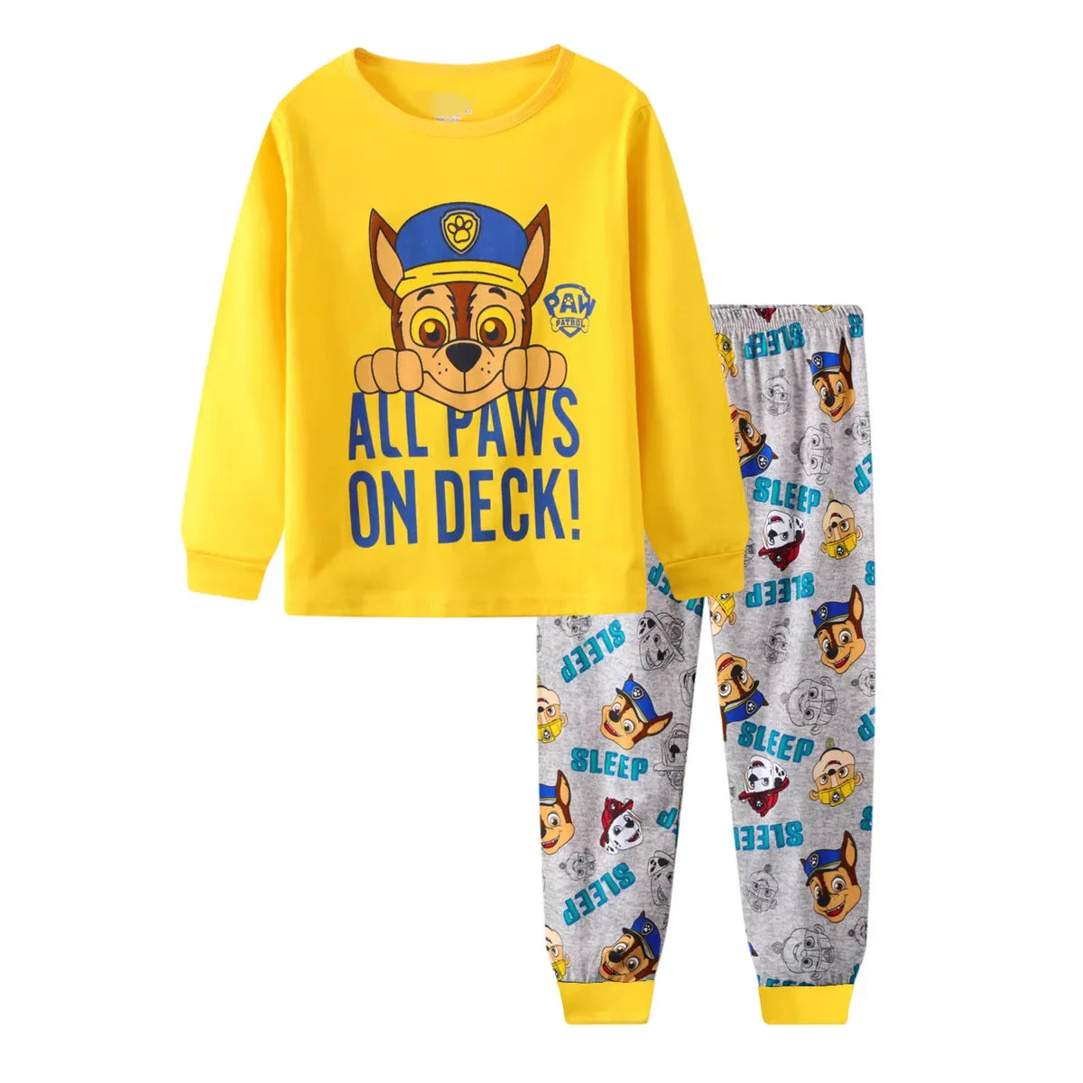 PAW Patrol New Spring Autumn Kids Pajamas Baby Boys Girls Cartoon Long Sleeve Round Neck Pyjamas Toddler Cotton Sleepwear Suits