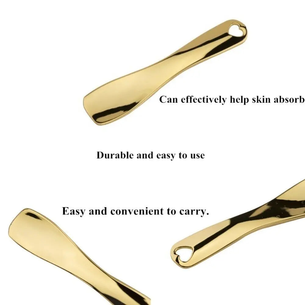 Metal Face Cosmetic Spatula Cosmetic Dispensing Spoon Beauty Tools Makeup Mask Cream Spoon Makeup Tools Cosmetic Spoons
