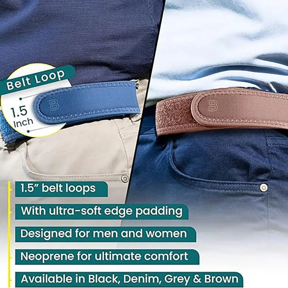 Ultra-soft Elastic Belt Accessories Stylish Unisex Men's Belt Comfortable Fashion Buckle-Free Belt