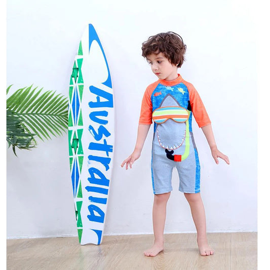 Children's One Piece Swimsuit Sunscreen Quick-Dry Baby Surfing Suit for Boys Girls Swimwear Toddler Bathing Suit Swimsuit