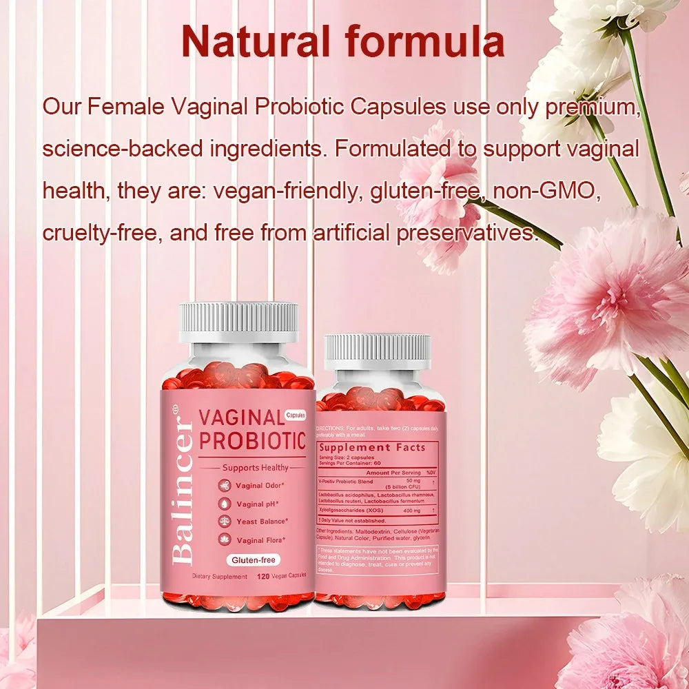 Probiotics Specially Formulated for Women To Promote Digestive, Vaginal, and Immune System Health, 120 Capsules