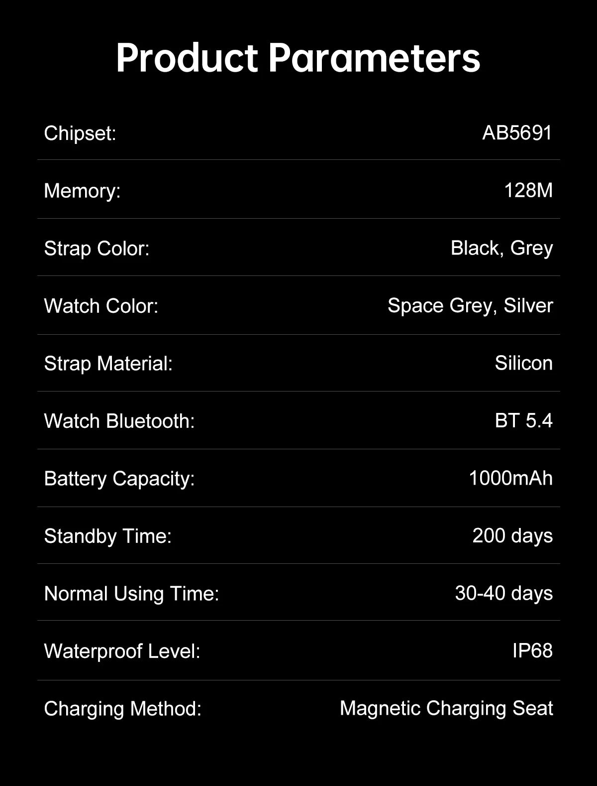 Smart Watch 1.83" IPS HD 3D Curved Screen 1000mAh Bluetooth Call IP68 Outdoor Sports Fitness Watch Men Women