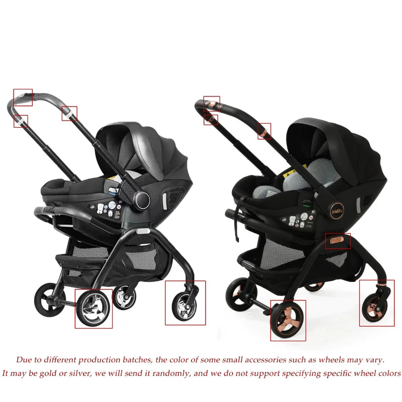 Kodilo baby safety stroller, child safety seat, newborn baby sleeping basket can be pushed in both directions Easy to operate