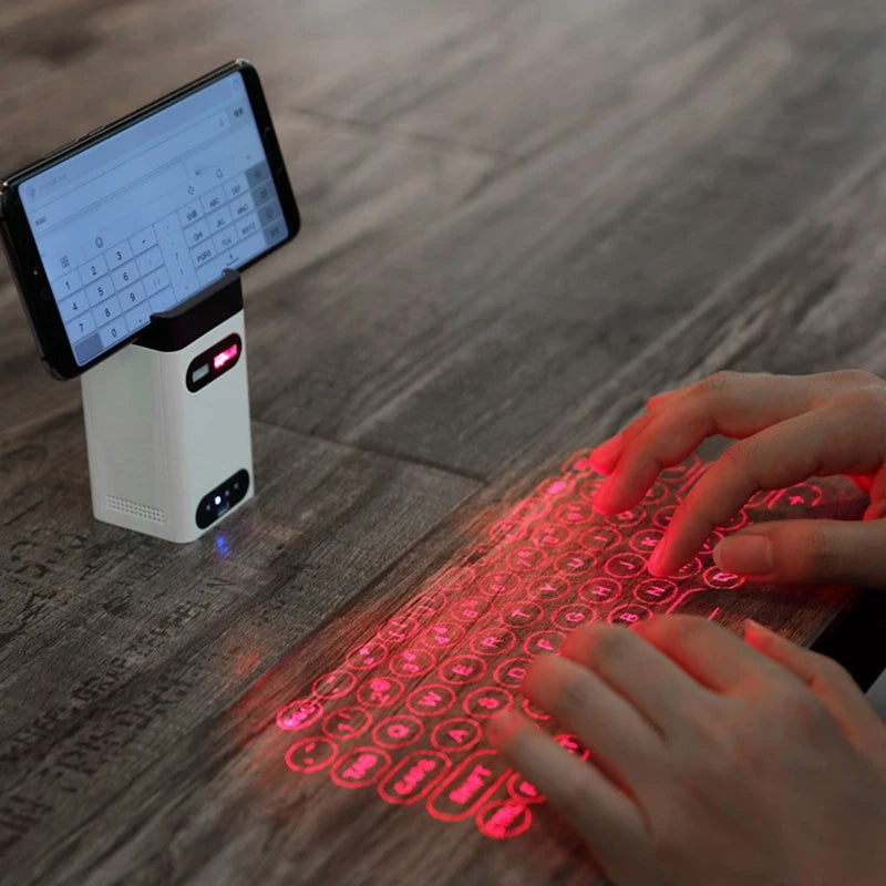 Plastic Virtual Laser Keyboard Bluetooth Wireless Touch Projector Phone Keyboards For Computer Laptop With Mouse Function