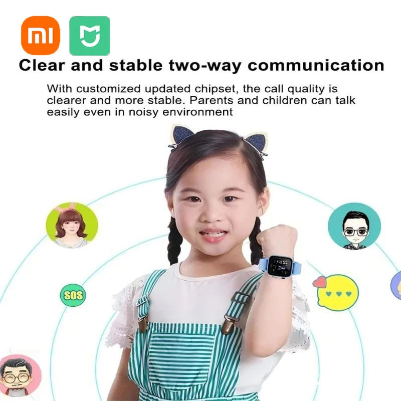 Xiaomi Kids Smartwatch 4G Wifi SOS GPS Location Video Call Analogue Card Waterproof Watch Camera Boys Girls Upgrade New Watch