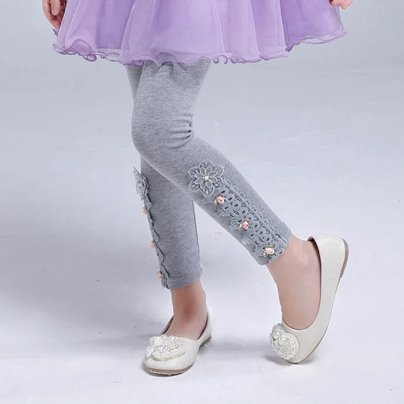 Girls Pants Skinny Print Cartoon Pattern Children Leggings Trousers Spring Girls Leggings Cotton Trousers Fille Kids Pants