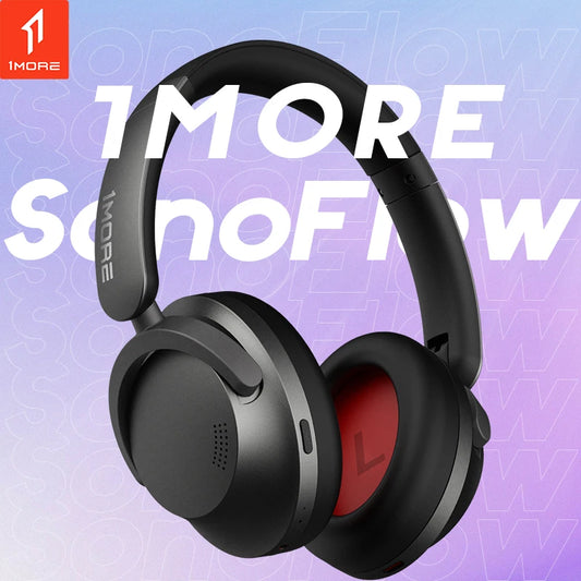 1MORE Sonoflow HC905 Wireless Bluetooth Active Noise Canceling Headphones, Hi-Res LDAC 70H Battery, Connect 2 Devices, 5 Mic