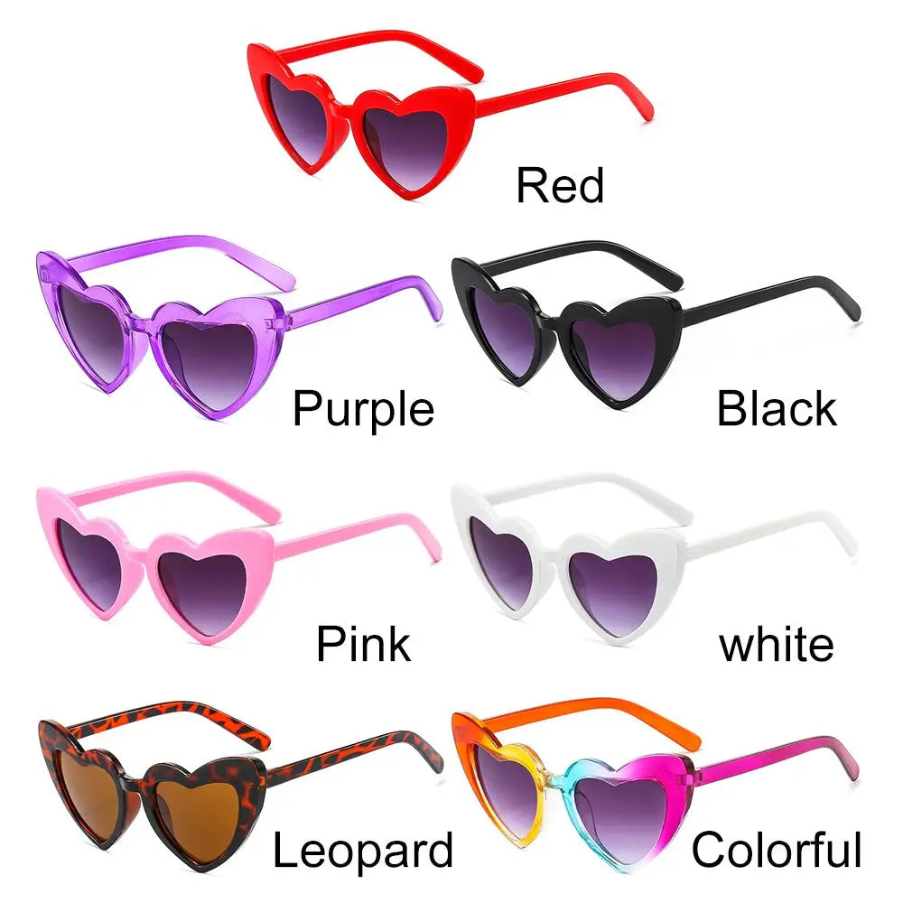 3-9 Years Pink Vintage Glasses Kids Sunglasses Heart Sunglasses Toddler Sunglasses For 3-9 Years