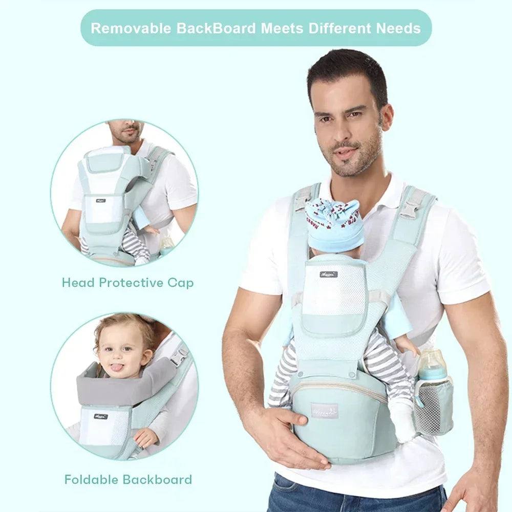 New Adjustable Ergonomic Baby Carrier Four Seasons Universal Baby Carrying Bag Waist Stool Strap Portable & Multifunctional