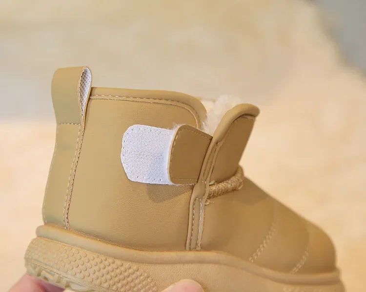 Winter Girl Outdoor Snow Boots New Causal Children's Cotton Boots for Boys Soft Warm Furry Hairy Kids Fashion School Ankle Boots