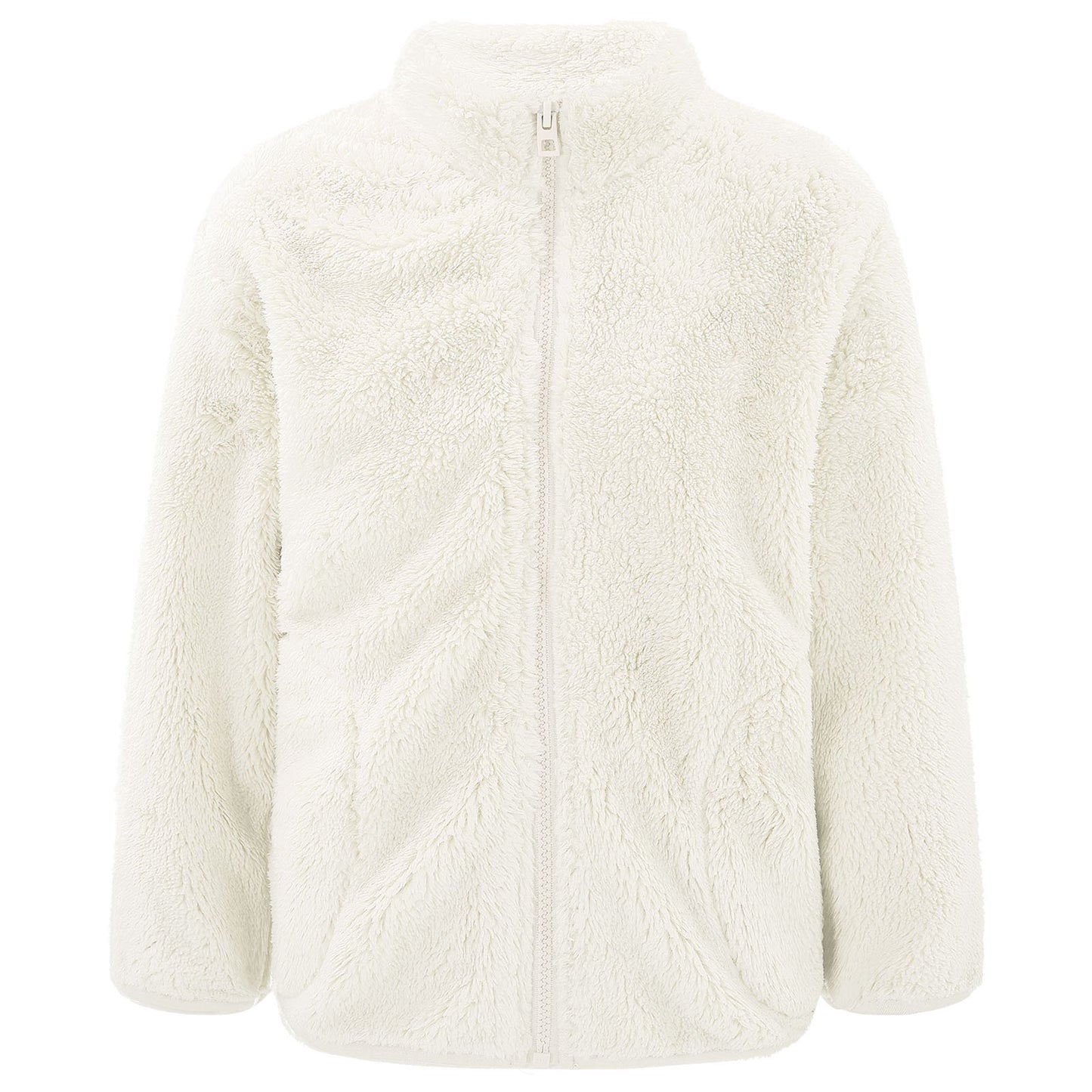 Girls Boys Warm Fleece Jacket Coat Full-Zip Turtleneck Tops with Pocket Fall Winter Outerwear for 2 Years-12 Years