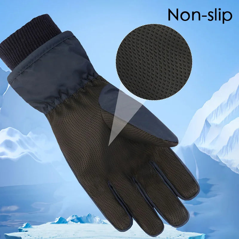 High Quality Kids Ski Gloves Winter Snowboard Snow Children Glove for Boys Girl Waterproof Thicken Mittens Keep Finger Warm