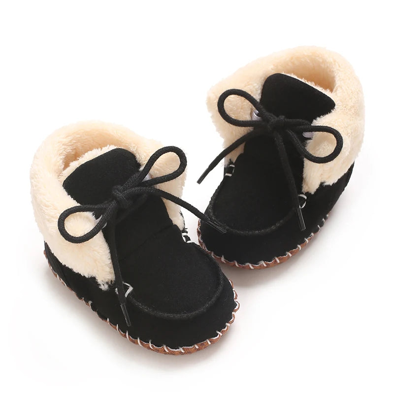 Winter Boots For Baby Boys And Girls Snow Soft Sole Anti Slip And Warm Flat Shoes Baby's First Walking Baby Shoes Boots 0-18