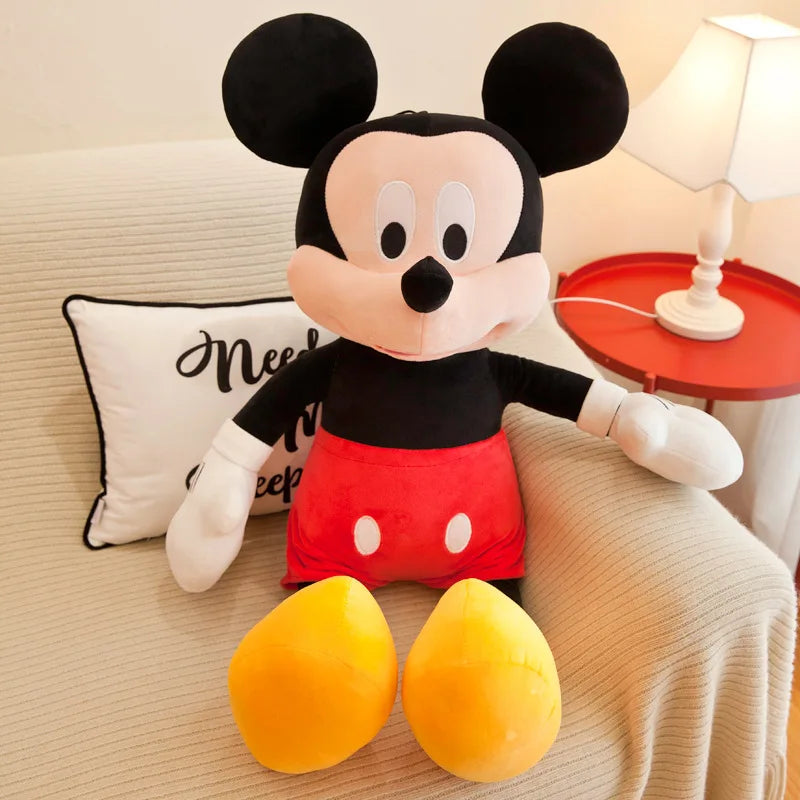 Disney Large Couple Mickey Minnie Doll Mickey Mouse Plush Toy Girlfriend Girl Cute Kid Children's Birthday Gift