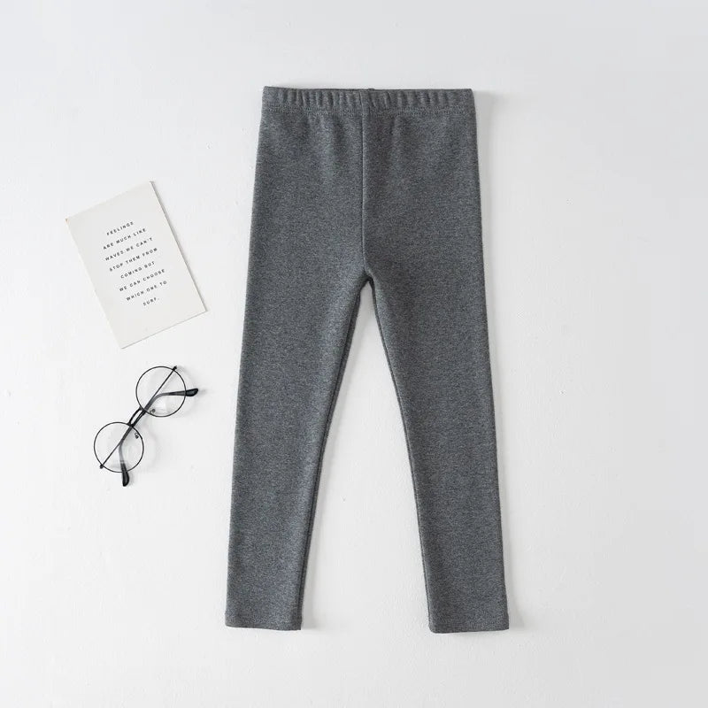 Girls' Leggings Spring And Autumn Style 95 Cotton Female Baby Elastic Pants Children's Slim outer Wear Pants